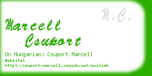 marcell csuport business card